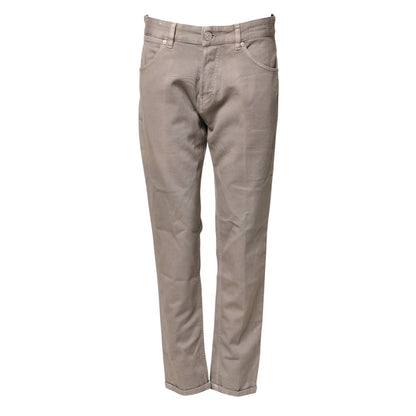 PT Torino Brown Bull Denim Reggae Mastice Straight Trouser Jeans for men, stylish mid-waist fit with a modern silhouette.
