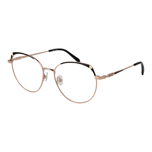 PUCCI MOD. EP5209 55028 lady eyeglasses in gold frame, side view.