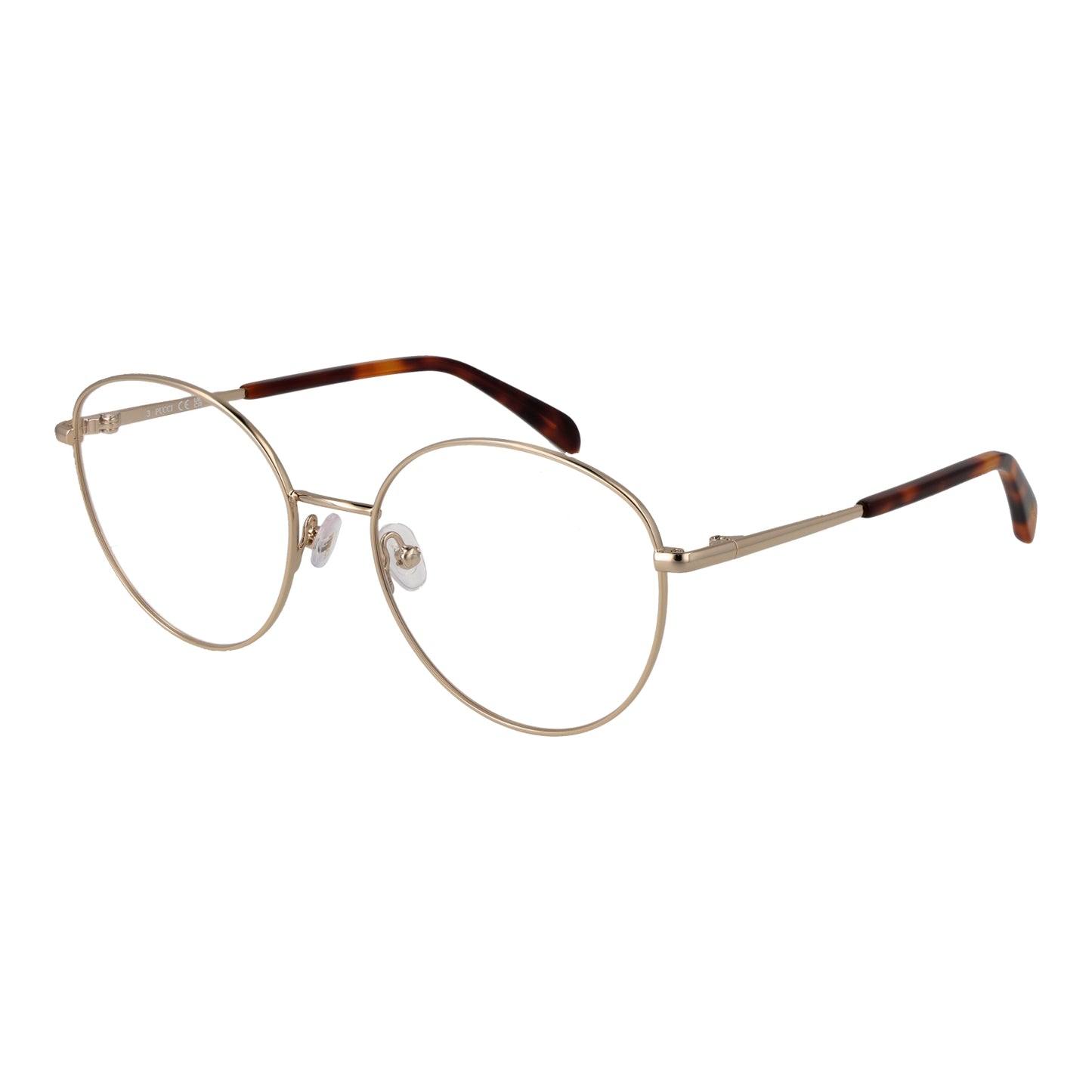 PUCCI MOD. EP5244 55032 stylish lady's eyewear with round gold frame design