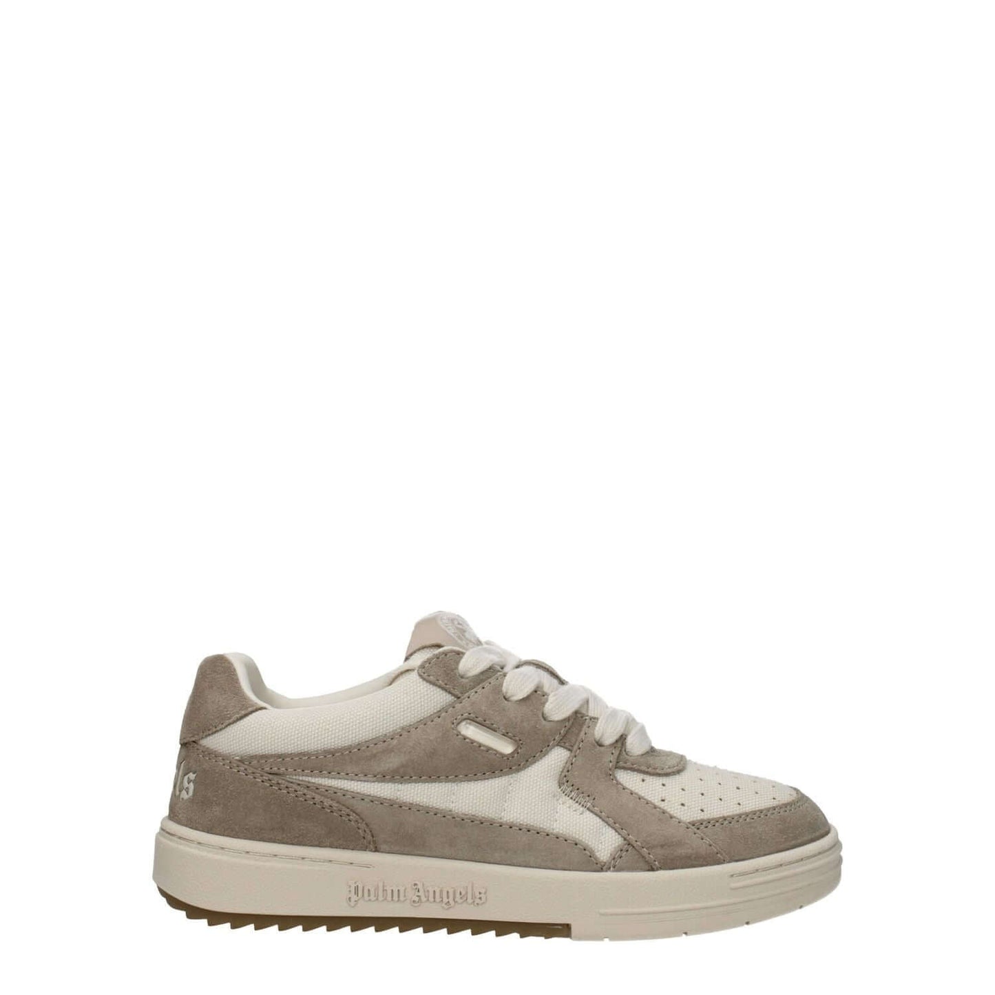 Palm Angels Beige Fabric Low Top Sneakers
