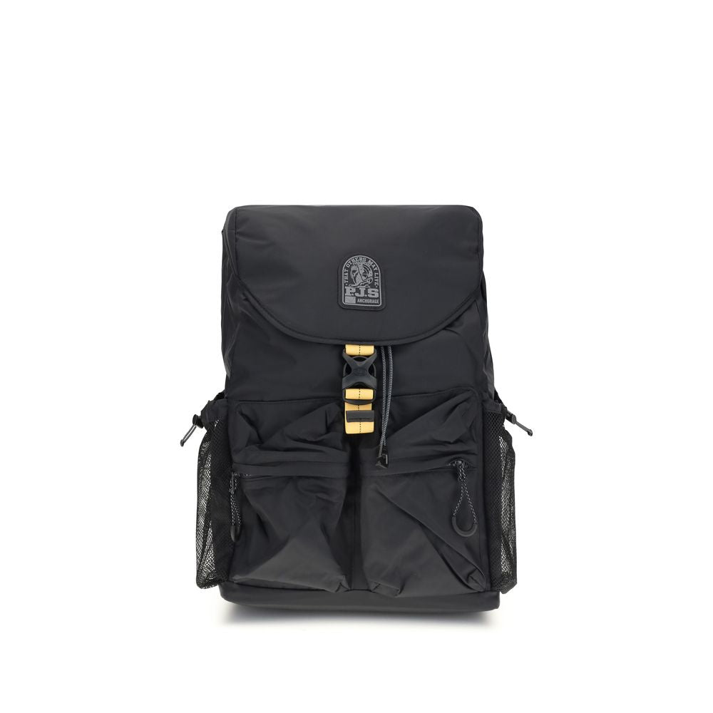 Front view with bag zipped and handles upright.