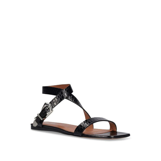Paris Texas Lauren Croco Flat Sandals PA-8854020161748-EU36/US6