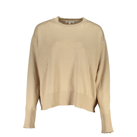 Patrizia Pepe Beige Fabric Sweater PA-26482-XS