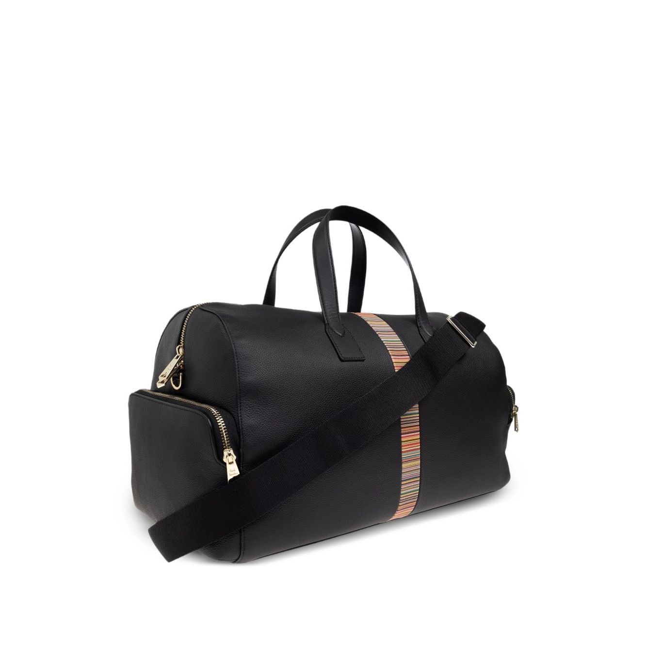Paul Smith Leather 'Signature Stripe' Trim Holdall