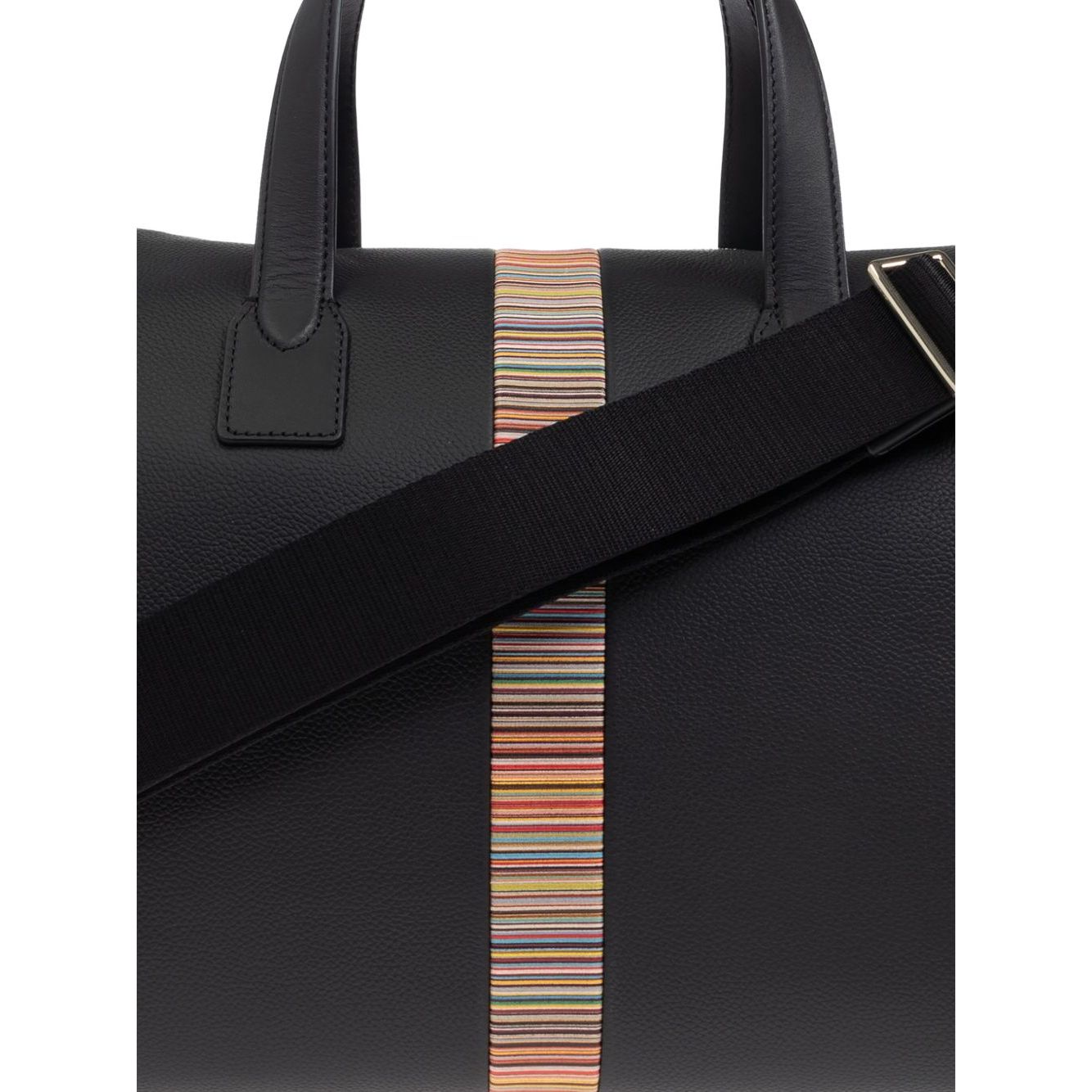 Paul Smith Leather 'Signature Stripe' Trim Holdall