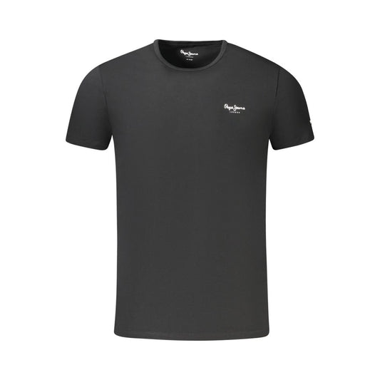 Pepe Jeans Black Cotton Men T-Shirt PE-34200-XL