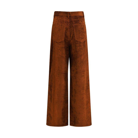 Petar Petrov Corduroy wide leg Pants PE-F25TP2WINE-IT36 | XS