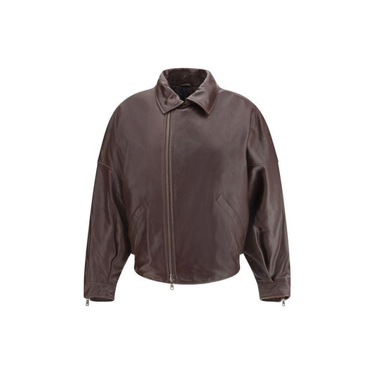 Petar Petrov Oversized leather Jacket PE-F25LJ2COFFEE-S