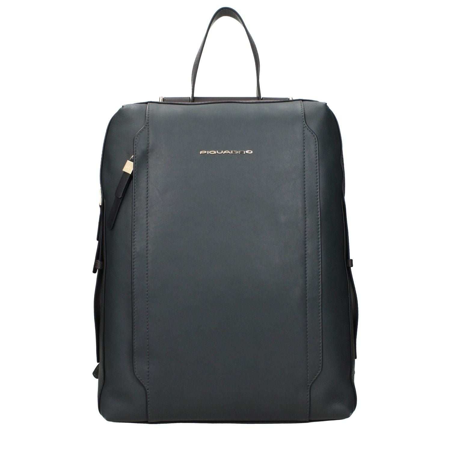 Front view with bag zipped and handles upright.