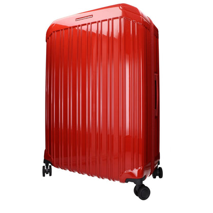 Piquadro Red Polycarbonate Luggage And Travel with logos and TSA closure