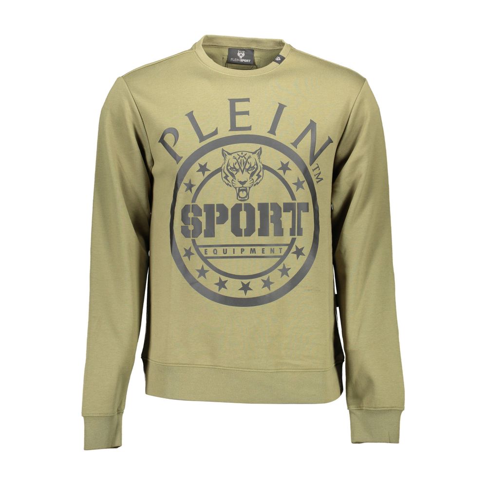 Plein Sport "Green Cotton Men Sweater"