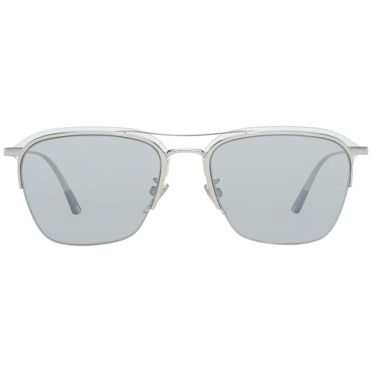 Police Silver Men Sunglass with metal & plastic frame, mirrored lenses, and 100% UVA & UVB protection, style: square, silver color.