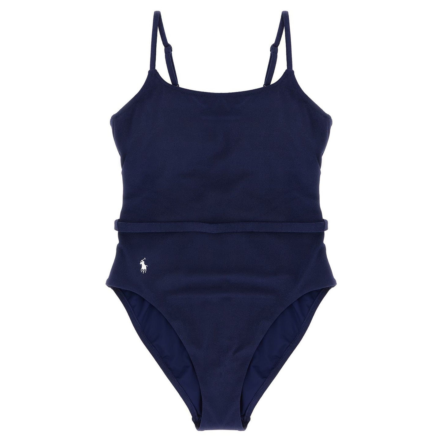 Polo Ralph Lauren Blue Polyester One-Piece Swimsuit