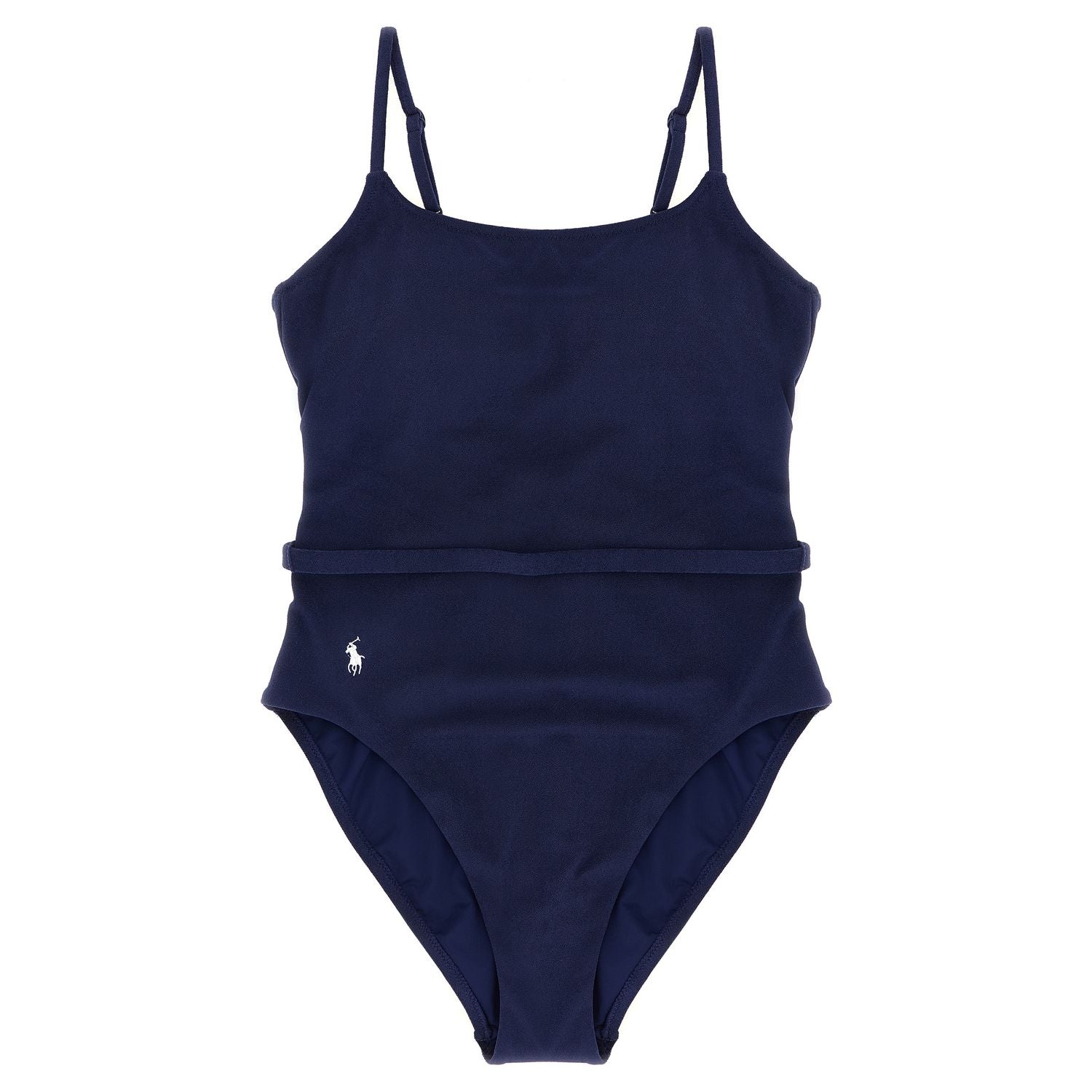 Polo Ralph Lauren Blue Polyester One-Piece Swimsuit