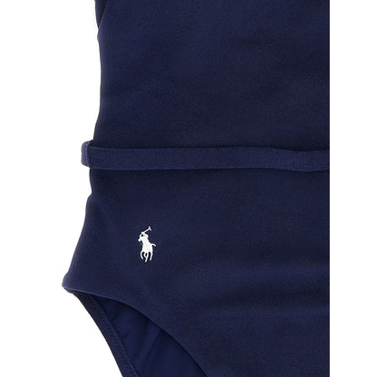 Polo Ralph Lauren Blue Polyester One-Piece Swimsuit