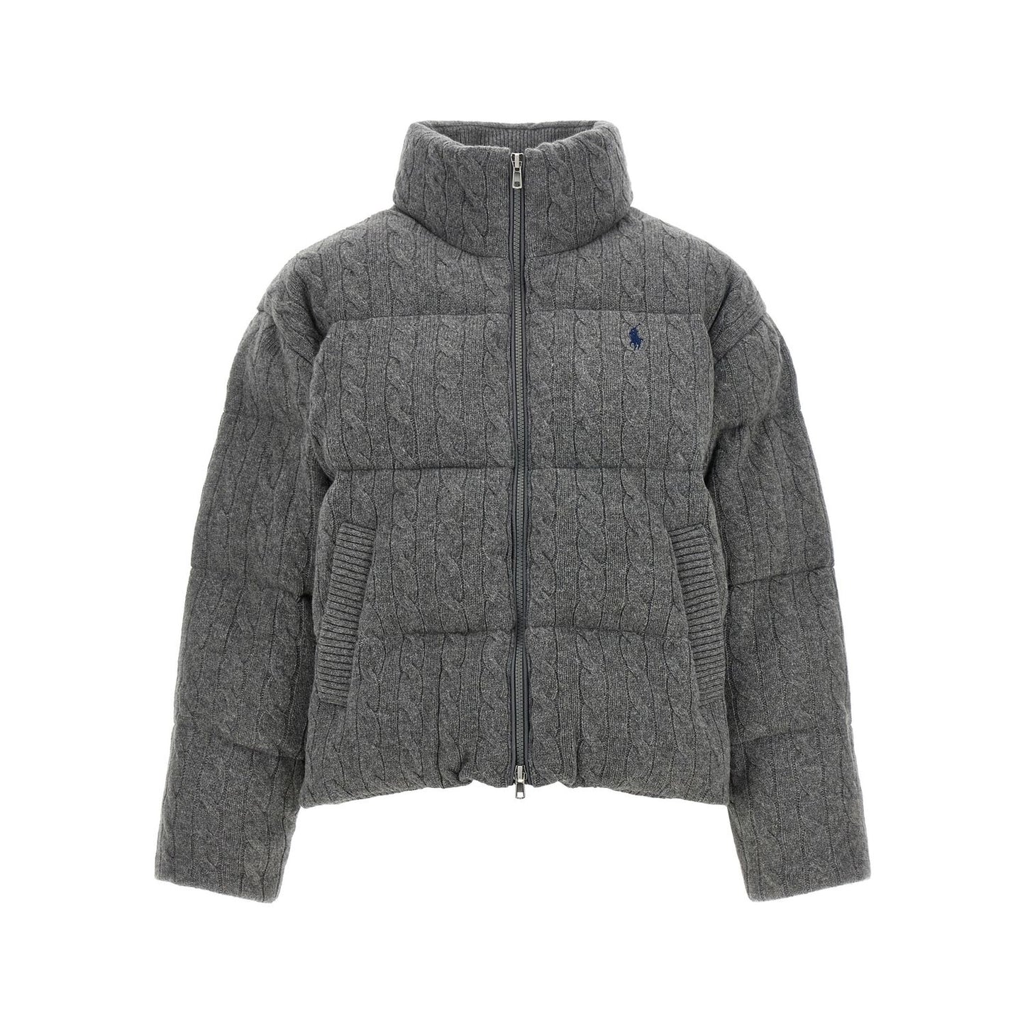 Polo Ralph Lauren Gray Wool Full-Length Jacket
