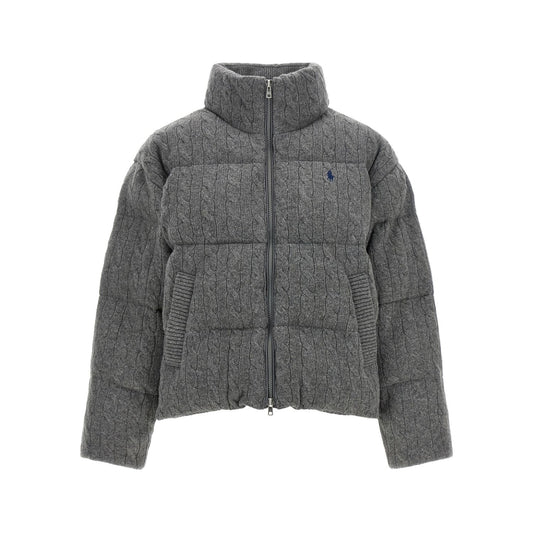 Polo Ralph Lauren Gray Wool Full-Length Jacket
