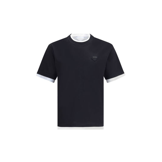 Prada Double layer T-Shirt PR-UJN912SWMO11CDF0967-S