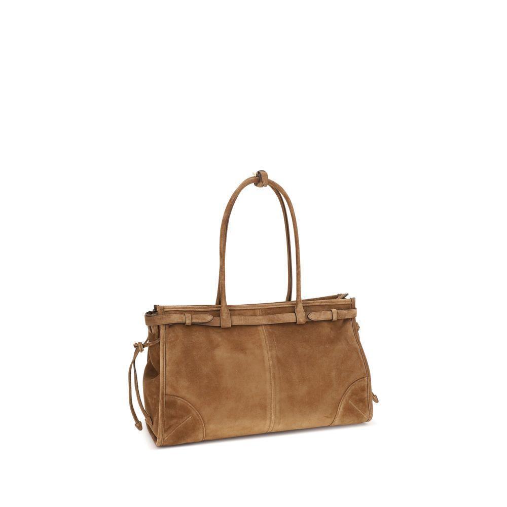 Front view with bag zipped and handles upright.