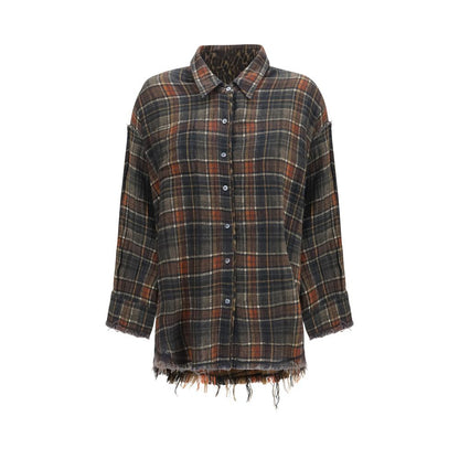 R13 Multicolor Cotton Pattern Shirt