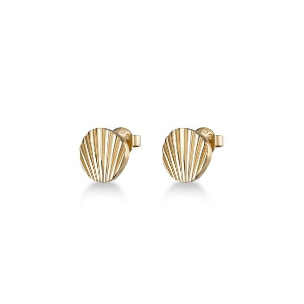 Elegant ROSEFIELD JEWELS JEWELRY Mod. JSSEG-J167 gold textured earrings with a modern design, perfect for any occasion.
