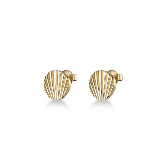 Elegant ROSEFIELD JEWELS JEWELRY Mod. JSSEG-J167 gold textured earrings with a modern design, perfect for any occasion.
