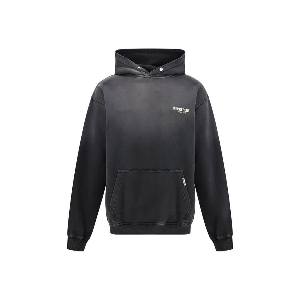 Represent Black Cotton Sweatshirt