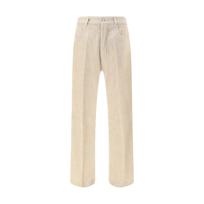 Rick Owens Beige Cotton Casual Pants
