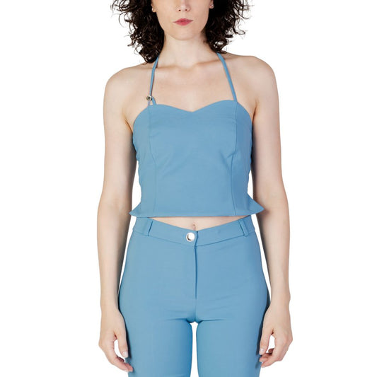 Rinascimento Turquoise Polyester Top