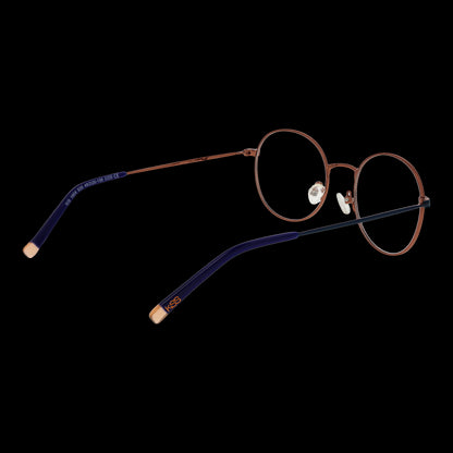 SIGNATURE MOD. KIS1804 48535 lady's eyeglasses with round frames, side view on black background