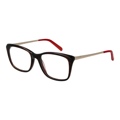 SIRALYA MOD. SIRTJ1702 332 ladies eyeglasses with red and black frame featuring stylish design for modern women.