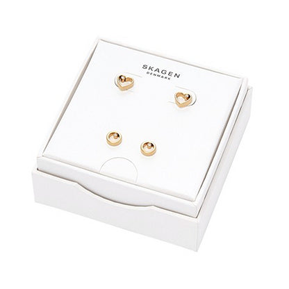 SKAGEN DENMARK JEWELS JEWELRY Mod. SKJB1008710 gold earrings in box