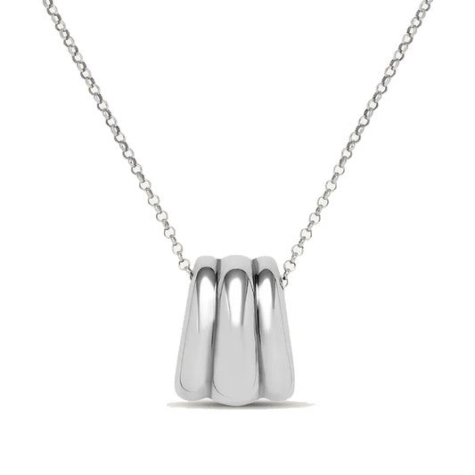 STROILI Mod. 1697914 silver necklace with modern pendant design on a delicate chain.