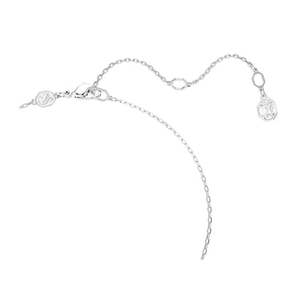 SWAROVSKI Mod. 5692261 silver chain with crystal charm, elegant jewelry for ladies, shown unboxed on white background