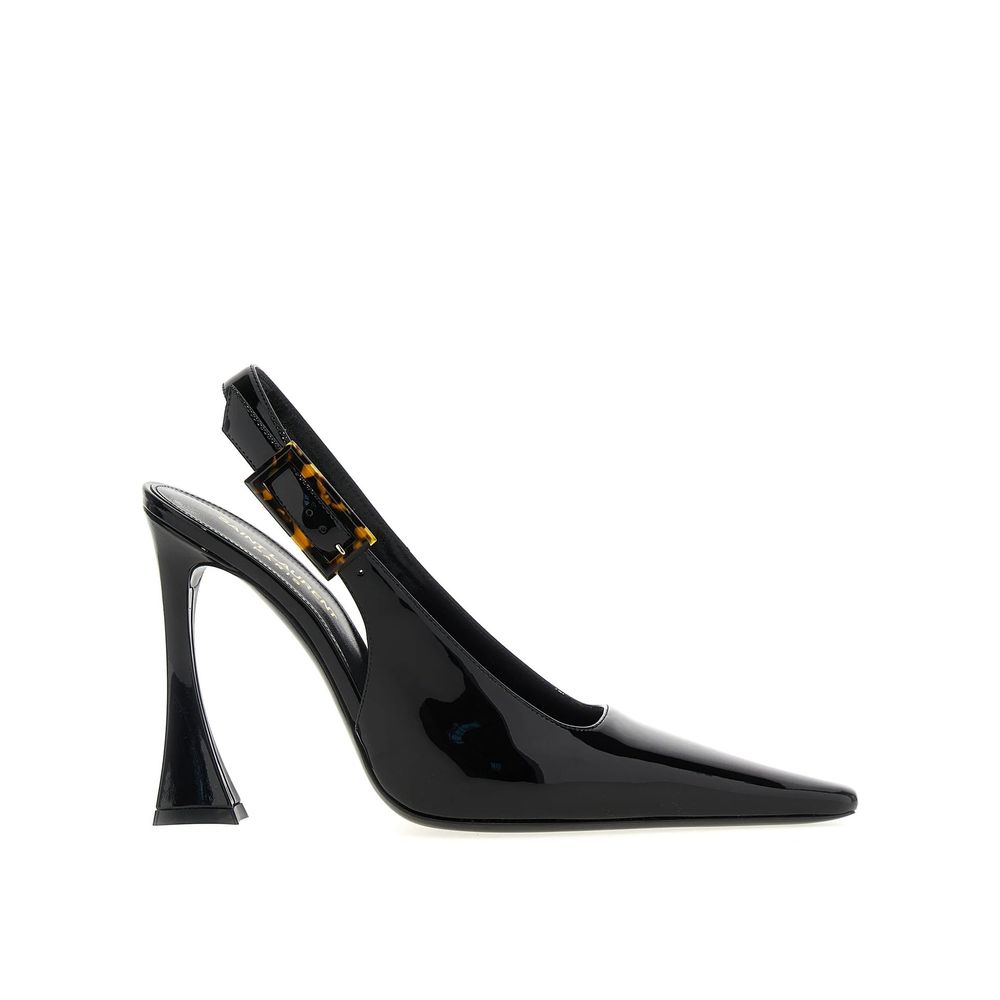 Saint Laurent Black Calfskin High Heel Pumps