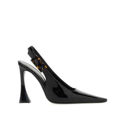 Saint Laurent Black Calfskin High Heel Pumps
