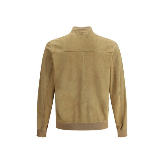Salvatore Santoro Suede Jacket SA-48576UBEIGE-IT52 | XL