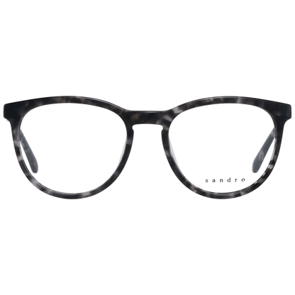 Sandro Gray Plastic Glasses (Frames) for men, full-rim style, grey color, plastic frame, 51-18-145, branded case included.