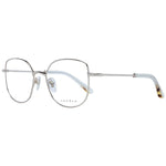 Sandro Silver Women Glasses Frame, full-rim stainless steel square design, demo lenses, size 51-17-135 with branded case