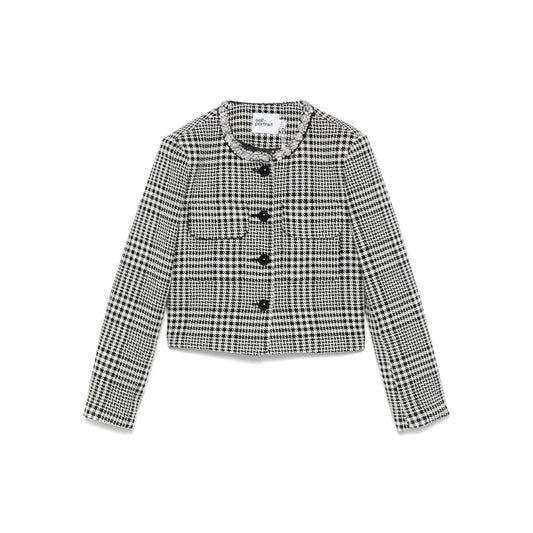 Self-portrait Jackets Black PF25-111JBLACK/WHITE-AI25