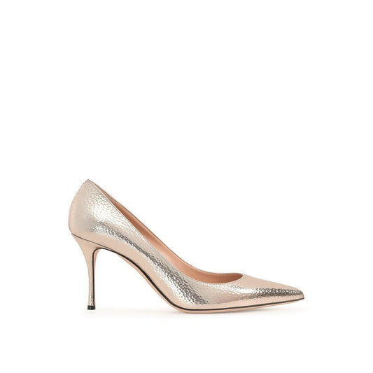 Sergio Rossi Godiva 090 Crack Mirror Leather Pumps SE-8735588942036-EU35/US5
