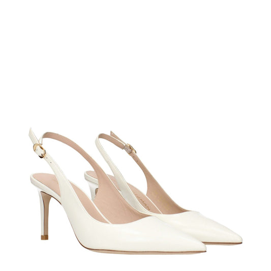 Stuart Weitzman Beige Leather High Heel Pumps ST-15273701212425-EU37/US7