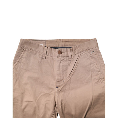 Sun68 Beige Cotton Mid Waist Straight Men Chino Trouser Pants in a sleek and stylish design, perfect for versatile and smart-casual wear.