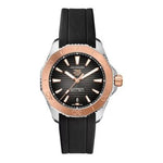 TAG HEUER Mod. AQUARACER CAL. 5 wristwatch, 41mm stainless steel case, automatic movement, sapphire dial, Swiss made, black strap.
