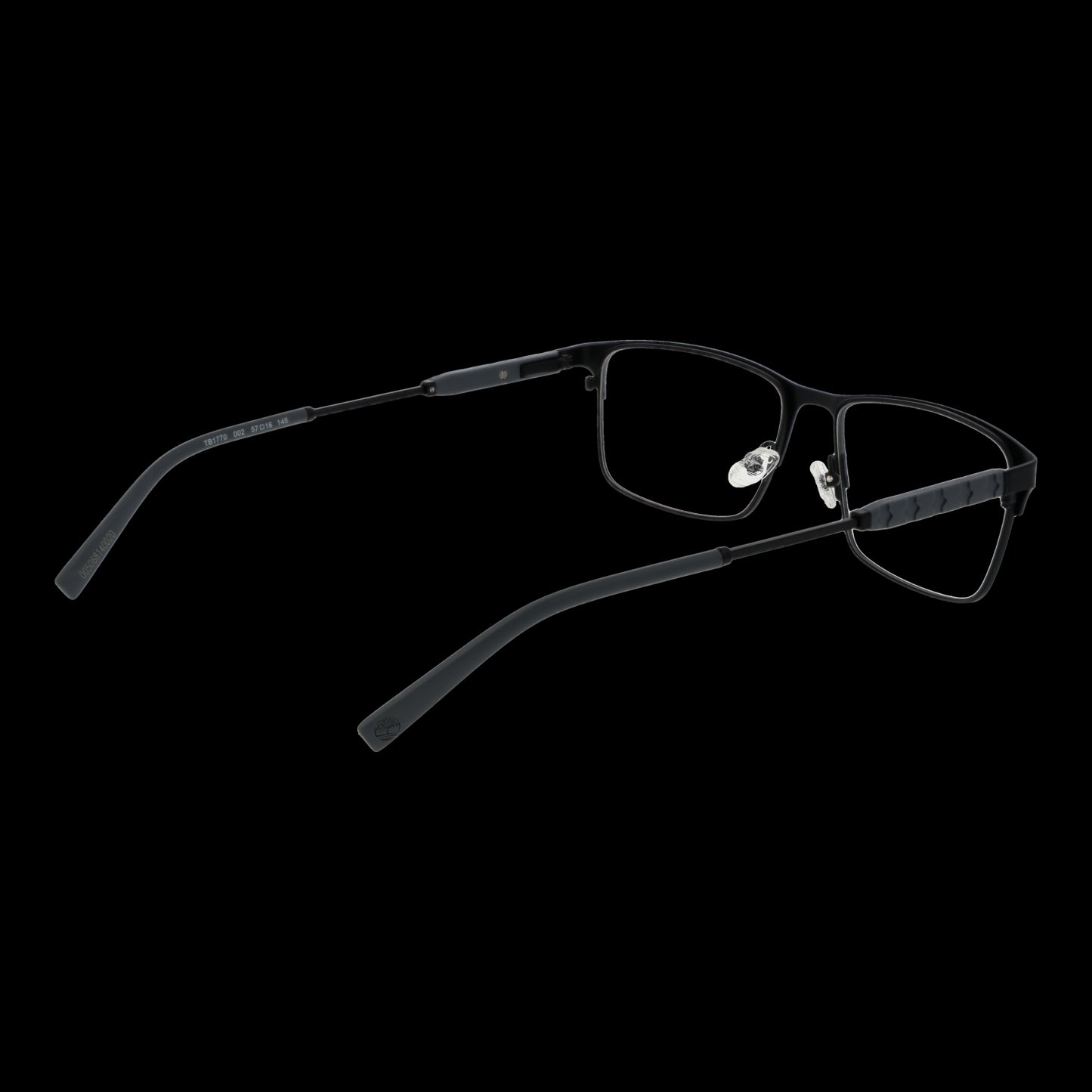 Gent's eyewear featuring TIMBERLAND MOD. TB1770 57002, sleek black rectangular design for a modern, stylish look.
