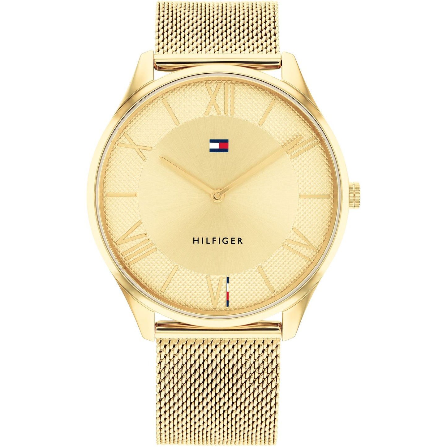 TOMMY HILFIGER Mod. 1710515 - Quartz Analog Gent Watch, 43mm Mineral Dial, Water Resistant 3 ATM, Official Box Included. Bracelet Type