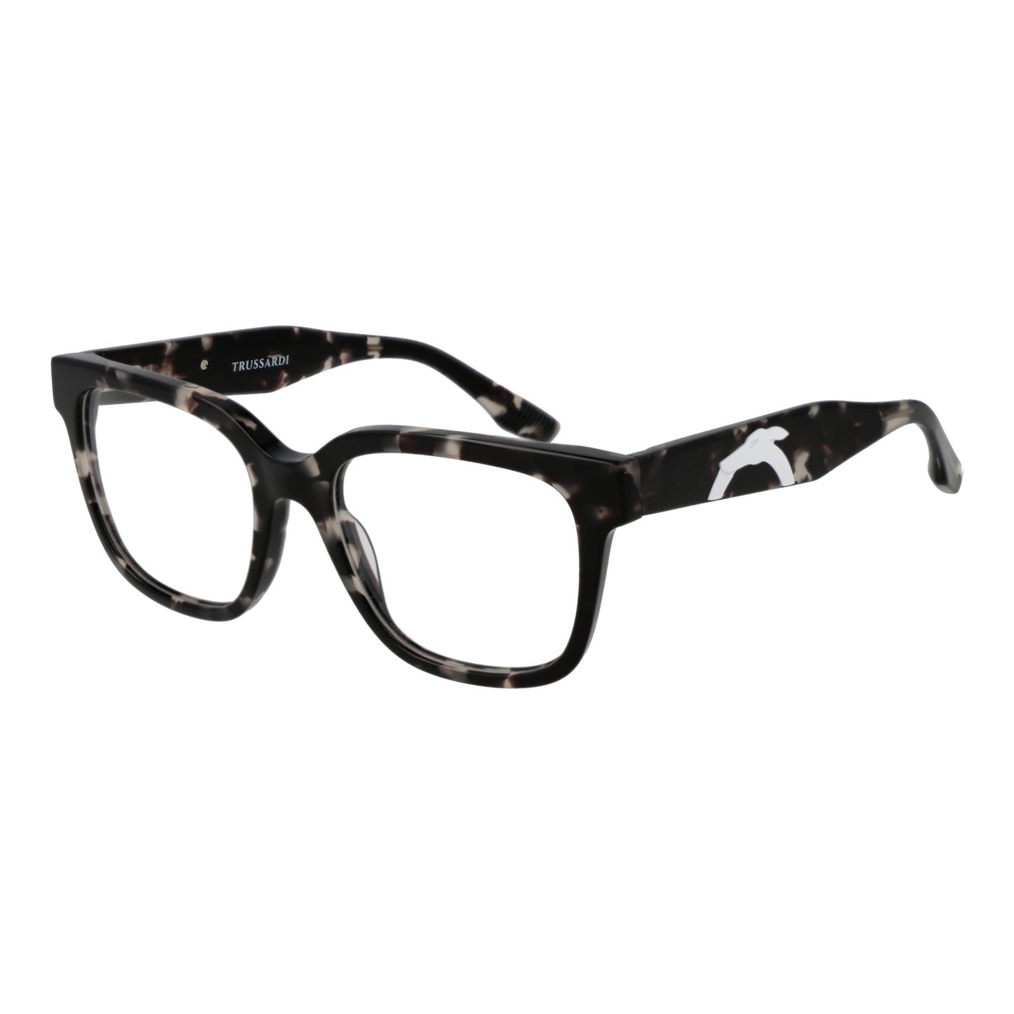 Stylish gent's eyeglasses TRUSSARDI MOD. TSM6050 52G22 in black tortoiseshell frame for a sophisticated look.