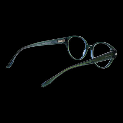 Elegant TRUSSARDI MOD. TSW6026 53T02 glasses for ladies featuring a sleek design and modern style on a black background.