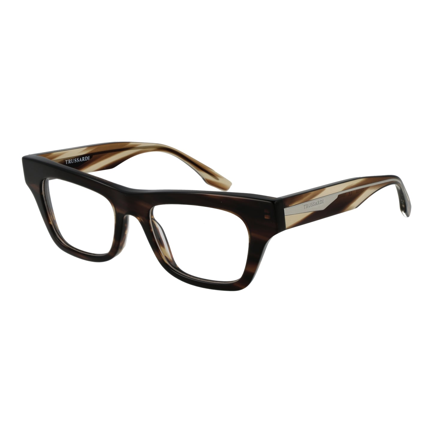 TRUSSARDI MOD. TSW6044 51E01 lady's eyeglasses in brown frame for elegant style.