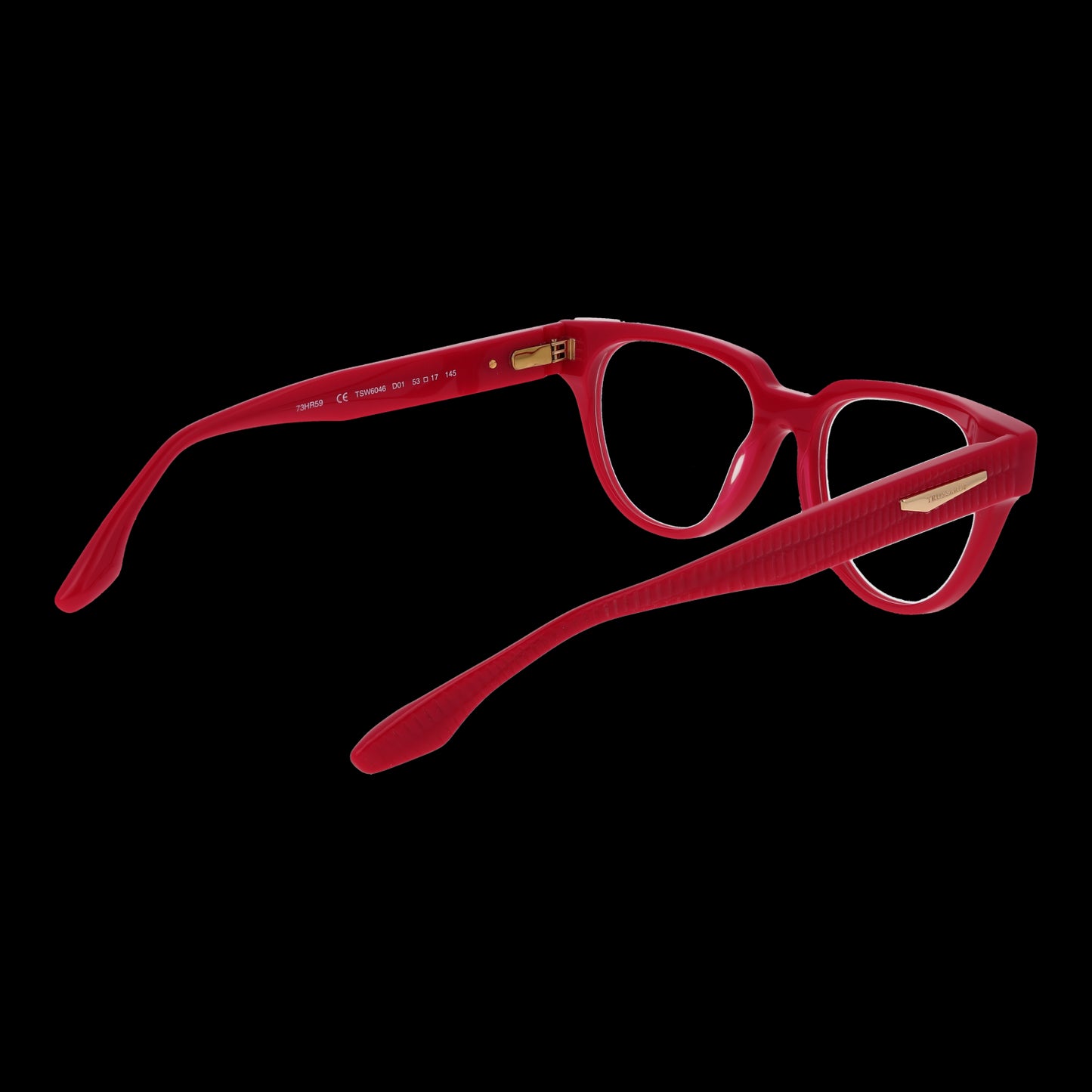 Red women's eyewear TRUSSARDI MOD. TSW6046 53D01, stylish design for ladies
